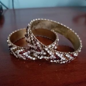 Crystal beaded bangles